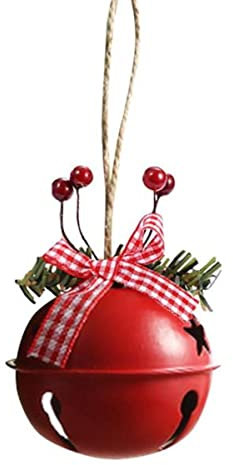 Glocken Weihnachtsglocke Metallglocke Ornament Baum hängender Anhänger für Weihnachtsschmuck Neujahr Party Kinder Spielzeug Geschenk-B,China