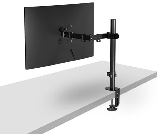Pholiten Monitor Arm - Single Monitor Mount for 13-32 inch Screens, 10kg Load, 100x100mm VESA Compatible