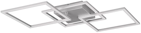 Reality Leuchten LED Deckenleuchte Trail R64493187, Metall titanfarbig, inkl. 31 Watt LED