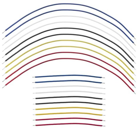 20PCS Chitarra Elettrica Filo 8.8cm/18.8cm Cavo Chitarra per Basso Elettrico Rosso/Nero/Blu/Giallo/Bianco Cavo di Collegamento Cavo di Filo Per Gli Amici