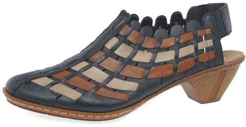 Rieker Damen Halbschuhe 46778 Halbschuhe, Navy, 39 EU