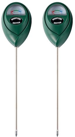 Yizerel 2 Packs Soil Moisture Meter, Plant Water Meter Moisture Meter for House Plants, Soil Tester Test Kit Soil Hygrometer Sensor for Garden Lawn Farm Indoor&Outdoor Use, (Green)