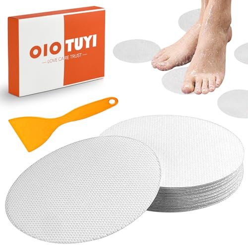OioTuyi 26 adesivi antiscivolo per doccia e vasca da bagno, cuscinetti antiscivolo trasparenti, diametro 10 cm, sicurezza in bagno