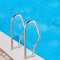 Pool Hand Rail Pool Handrails Swimming Pool Hand Rail, 304 Stainless Steel Stair Rail, Handle Pool Grab Ladder,with Blue Grip Cover & Self-Taping Scre