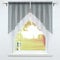 SCHOAL Scheibengardine mit Tunnelzug 2 Stück Kleinfenster Gardinen Küche Set Bistrogardinen Voile Stores Fenstergardine Modern Grau BxH 120x125cm