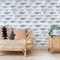 Alwayspon Papier peint adhésif en vinyle pour décoration murale - Motif poisson bleu - 100,6 x 38,6 cm