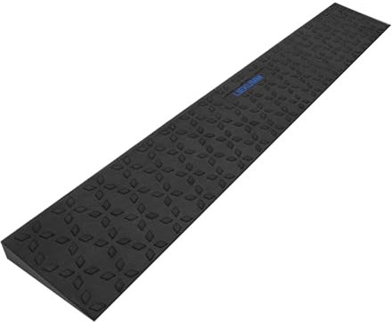 LIEKUMM Rubber Threshold Ramp 2.5 cm Height, 650 kg Capacity Wheelchair Ramps for Doorways, Non-Slip Ramps for Mobility Scooters, Motorcycles, Doorways, Steps, Kerbs, Polaris Pattern Design