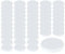 gouveo 50er Set Ersatzdeckel für Marmeladengläser - TO66 weiss - Schraubdeckel aus Metall für Schraubgläser und Einmachgläser - Twist-Off Deckel (TO66W)