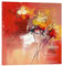 Posterlounge Abstrakte Schrift Acrylglasbild von Vittorio Vitale 20 x 20 cm Rot Wandbilder Wanddeko