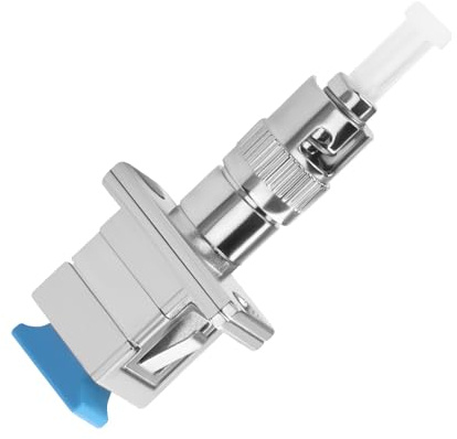 QIANRENON ST auf SC Hybrid Glasfaser Adapter SM 9/125μm ST/UPC Stecker auf SC/UPC Buchse Simplex Faser Konverter Koppler Anschluss, für Optische Leistungsmesser Rotlichtstifte Patchkabel Pigtail FTTH