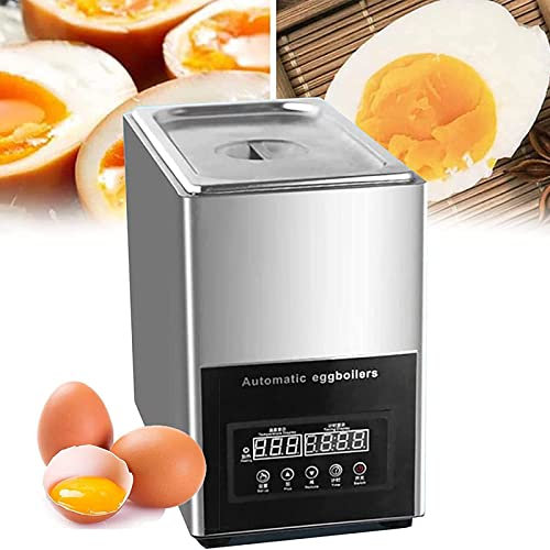 Cuociuova Commerciale da 9 Litri, Cuociuova da 800 W, Cuociuova Professionale di Grande Capacità, Temporizzato 0~99 Minuti 50 Uova Macchina per Uova Mezze Sode