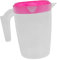 Alipis Beber Jugo Jarra Conformado Frío Jarra De Agua Fría Jarras De Jugo Con Tapa Para Refrigerador Jarra Con Tapa Para Heladera Recargable Largo Jarra De Bebida Mezclando Rojo Abs