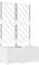 vidaXL Macetero de Jardín con Enrejado 2 pcs Blanco 80x40x143 cm