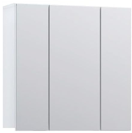 Generisch Spiegelschrank - B 70 cm - 3 Türen - Weiß matt