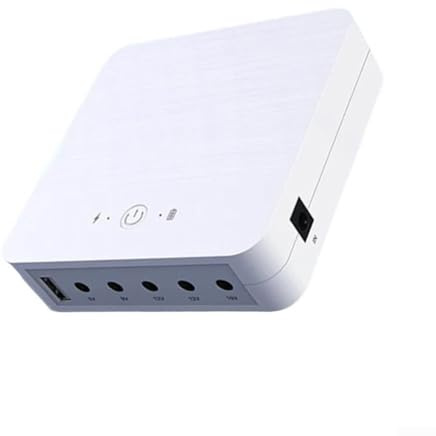 Uninterruptible Power Supply for Router | 13200mAh for MINI UPS Backup | 5V/9V/12V/19V Output | Portable Power Strip with for SURGE for PROTEC