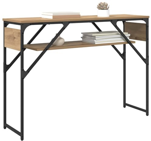 vidaXL Konsolentisch Artisan-Eiche Holzwerkstoff 105x30x75cm