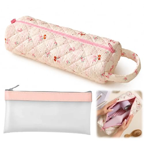 Hair Dryer Bag, Floral Pattern Portable Hair Tool Bag with Storage Bag