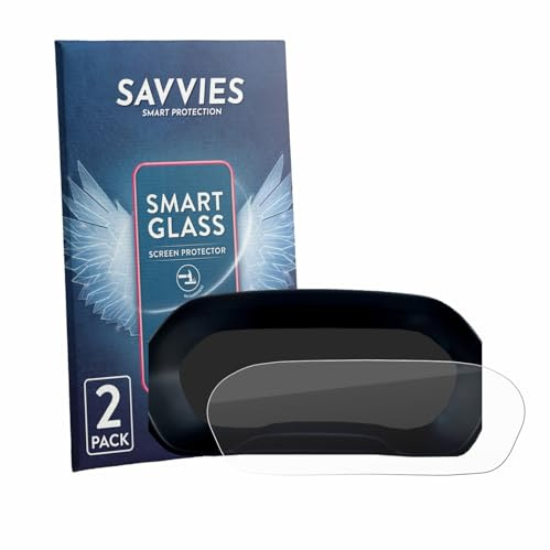 Savvies 2 Stück Panzer Schutz Glas für MG ZS Hybrid Plus 2024 Tachoanzeige Schutzfolie HD, Blasenfrei, Anti-Fingerabdruck, Stoßfest, Displayschutz