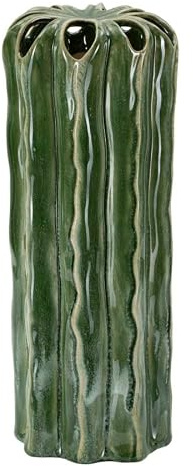 Mauro Ferretti Vaso Cactus Tall Ceramica Verde 12X31,5 cm