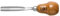 KIRSCHEN Werkzeuge 5619002 | Kerbschnitzbeitel mit Birnenheft Stich 10, gebogen & tiefer Höhlung - 2mm