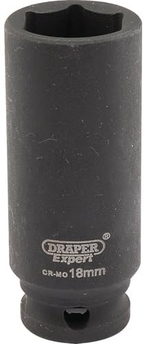 Draper Expert 06891 18Mm Impact Deep Socket 3/8Dr