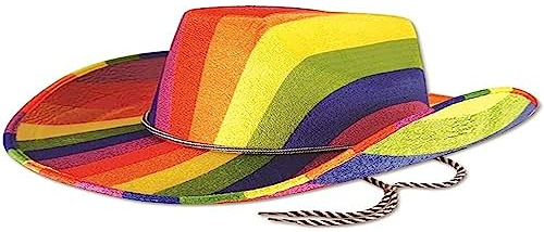 HENBRANDT BH678 Regenbogen-Cowboyhut, mehrfarbig