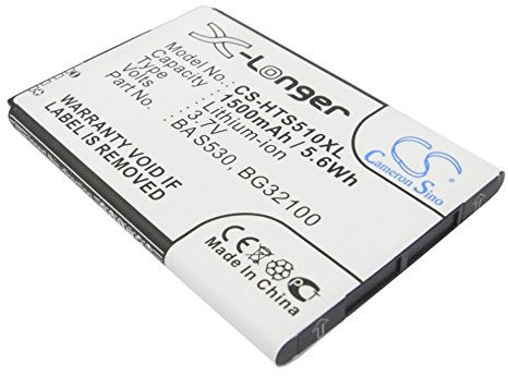 Batterie Compatible avec HTC Titan II Li-ION 3.7V 1600mAh - BI39100, 35H00170-01M, BA S640