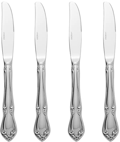 Oneida Chateau Dinner Knives Silverware Set for 4, Flatware