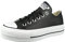 Converse Damen Chuck Taylor All Star Lift Clean Sneakers, Schwarz, 36.5 EU