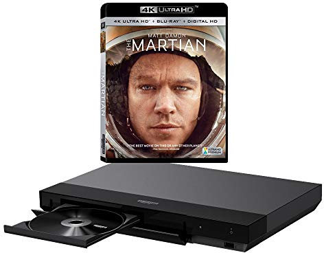 Sony UBP-X700 MULTIREGION Blu-ray Player Bundle with The Martian Ultra HD 4K Blu-ray Disc
