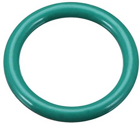 sourcing map 1St Fluorkautschuk O-Ringe FKM Dichtung für Maschinen Rohrleitung 26mm AD 19mm ID 3,5mm Breite Grün
