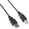 PremiumCord High Speed Câble USB 2.0 A-B M/M, Fiche USB A vers Fiche USB B, Câble de Connexion USB pour Scanner etc., Double Blindage, AWG28, Couleur Noir, Longueur 3 m