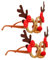 Amosfun 2pcs Weihnachten Brillengestell lustige Partei begünstigt Kinder Erwachsene Spielzeug Geweih dekorative Gläser Cartoon Brillengestell Partei Sonnenbrille Foto Requisiten