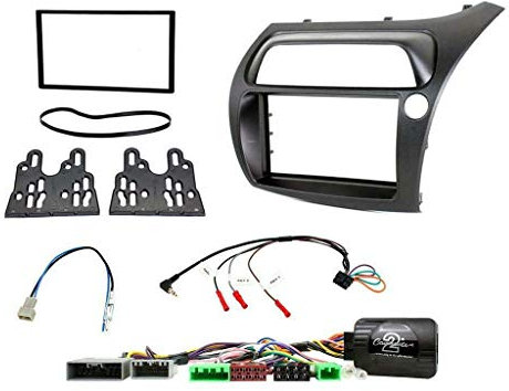 Connects2 Black Facia Car Stereo Radio Adaptor Wiring Fitting Kit for Honda