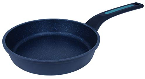 Arcos Serie Thera | Antihaft-Pfanne | Aluminiumguss | Geeignet für jede Küche | Ergonomischer Kunststoff- und Silikongriff | Energiesparsystem | Spülmaschinenfest | Farbe Schwarz und Blau (18 cm)