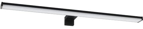EGLO LED Spiegelleuchte Pandella 2, 1 flammige Spiegellampe zum Aufstecken, LED Badezimmer Lampe aus Aluminium und Kunststoff in Schwarz, Weiß, LED Feuchtraumleuchte neutralweiß, IP44, L 60 cm