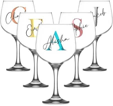 Personalised 700ml Gin Balloon Glass – Customised Gift for Her, Ideal for Birthdays, Weddings, Hen Parties, and Baby Showers