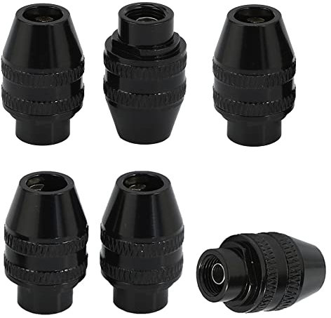 Treki 6 Piezas 4486 Portabrocas 0.4-3.2mm Mini Portabrocas Sin Llave Mandriles de Mandrinos Eléctricos Herramientas Rotativas Para 275 285 300 395 398 400 3000 4000