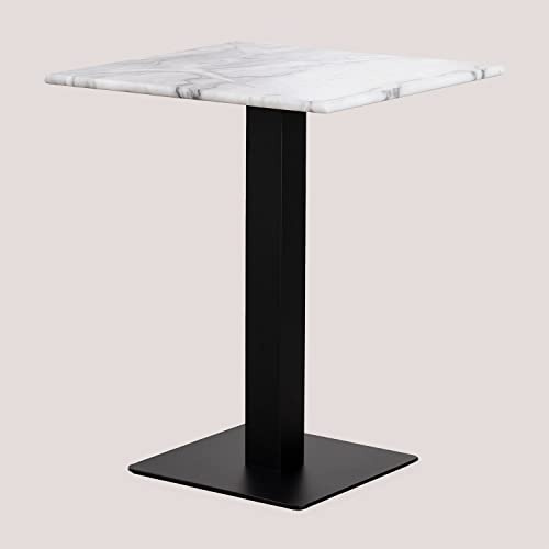 SKLUM Quadratischer Bistrotisch aus Marmor Livanto ︎ 60 cm SCHWARZ