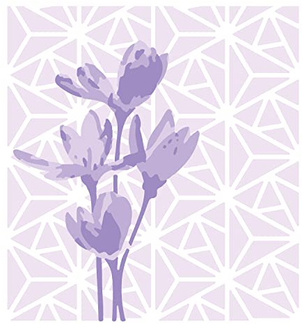 Sizzix Geo-Blumen, geschichtet, 4 Stück, von Olivia Rose | 664917 | Kapitel 4 2022 Stencils, Multicolour, One Size