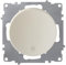 Design-Wechselschalter: Steuerung ein Licht von zwei Orten, Lichtschalter rund 1fach, Unterputz, ohne Rahmen, 230V/16A, Color_new:Beige