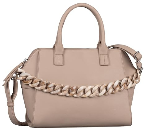 Gabor bags Ilona Damen Shopper Umhängetasche Reißverschluss Mittelgroß Beige