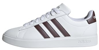 adidas Women Grand Court Cloudfoam Lifestyle Court Comfort Shoes, Cloud White Aurora Met Cloud White, 6.5 UK
