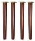 4X Holz Möbelfüße Schräg Konisch Möbelfüße Massivholz Ersatz Tischbeine, mit Montageplatte Gummipads für Sofa Bett Schrank Couch Stuhl (70cm,walnut-vertical)