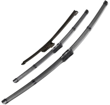 Sohini Limpiaparabrisas para VW para Golf 7 MK7 2012 2013 2014 2015 2016 2017 2018 Limpiaparabrisas Delantero Trasero Limpiaparabrisas 26 18 11 3 Uds Escobillas Limpiaparabrisa