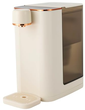 Dispensador de agua de escritorio, sistema de ósmosis con dispensador de agua caliente, 5 niveles de temperatura, seguridad para niños, bandeja de goteo magnética extraíble, filtro de agua para