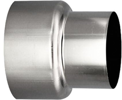 ALI2 Réduction du Tuyau de Poêle,Tuyaux de Poêle Réduction Conduit Raccordement 80mm à 60mm,Réduction du Tuyau De Cheminée En Acier Inoxydable (80mm à 60mm)