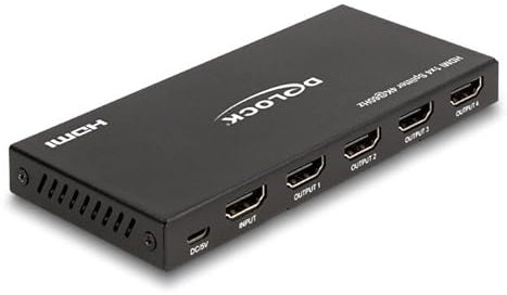 DeLOCK HDMI Splitter HDMI Splitter 1 x HDMI in zu 4 x HDMI Out 4K 60 Hz