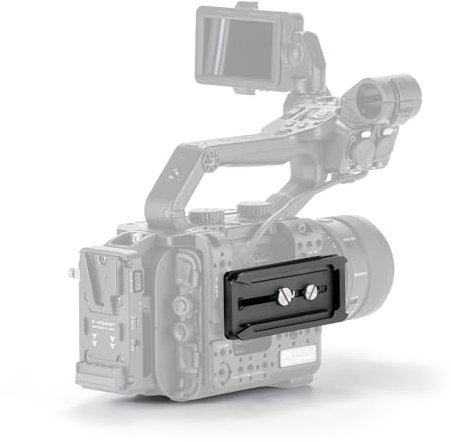 TILTA Manfrott Universal-Schnellwechselplatte, kompatibel mit einer Vielzahl von Manfrott-basierten Empfängern, Schwarz TA-UQRP-MF