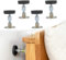 Yeenano Abstandshalter Wand,4 Stück Verstellbares Bettrahmen Kopfteil Stopper Raumwand Bettgestell Adjustable Bettgestell Gewinde Thread Frame Teleskop Unterstützung für Bett Schrank Sofa Zimmerwand